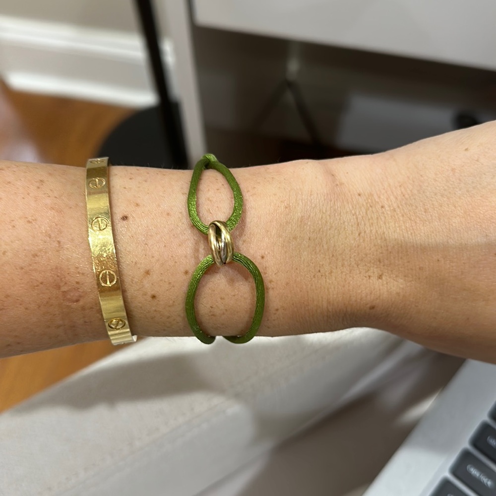 Authentic Trinity Cord Bracelet Cartier